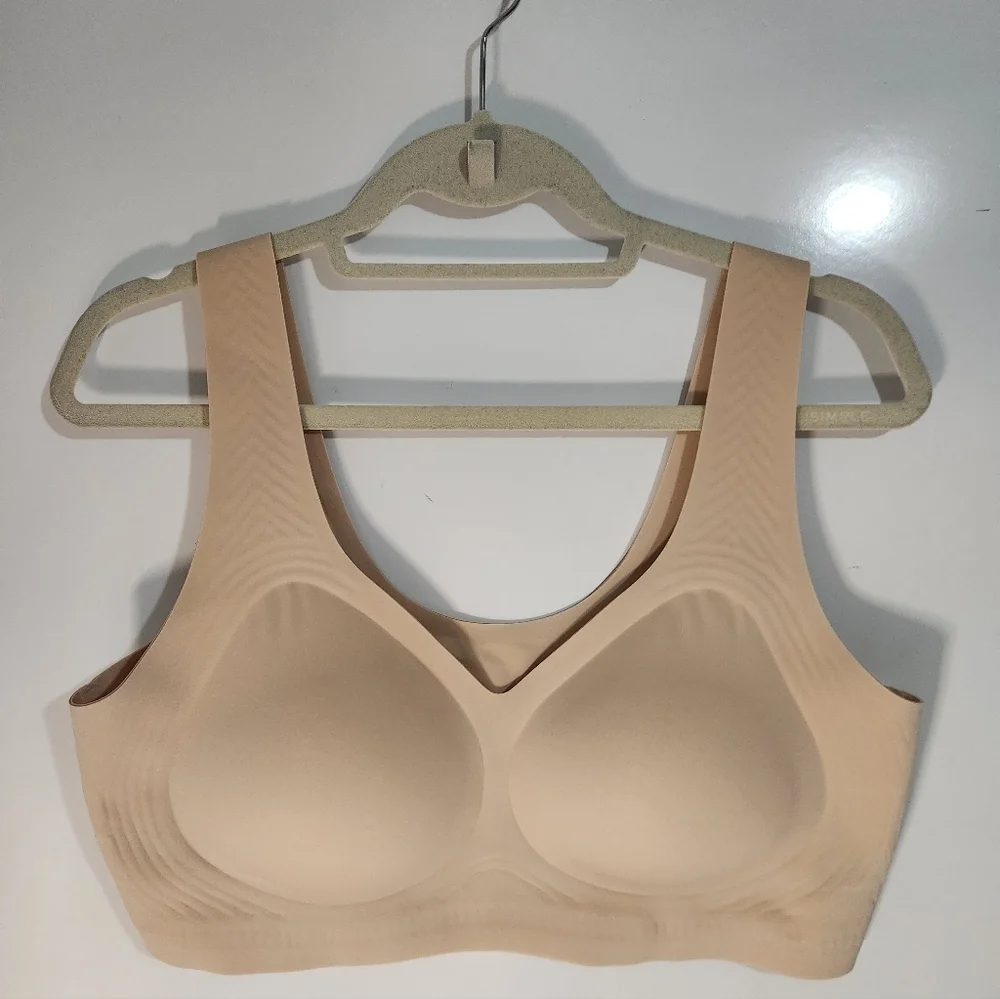 She Curve Seamless Nude Full-Coverage Jelly Wireless Bra, Size 3XL